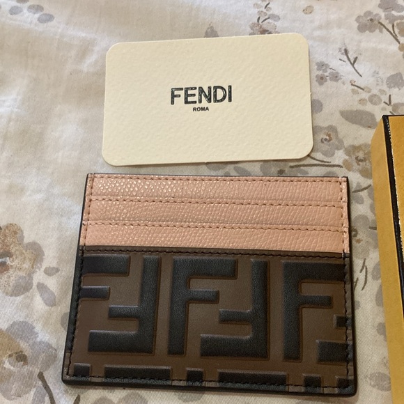 Fendi card holder FF Motfi calfskin leather NWB - Picture 5 of 9